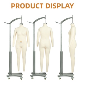 <span class=keywords><strong>Mannequin</strong></span> <span class=keywords><strong>de</strong></span> <span class=keywords><strong>couture</strong></span> femme Beifuform, taille 8 Amérique du Nord, buste <span class=keywords><strong>de</strong></span> présentation en fibre <span class=keywords><strong>de</strong></span> verre pour drapage, <span class=keywords><strong>mannequin</strong></span> suspendu - Product Image 4