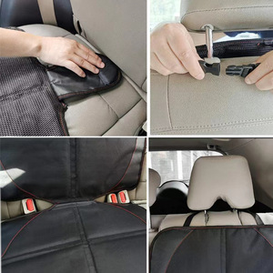Child Car Seat Protective Pad Oxford Cloth Anti-Slip Anti-Abraion Rear Seat Cover 3-6 Years Foldable Large <b>Square</b> Type - Product Image 4