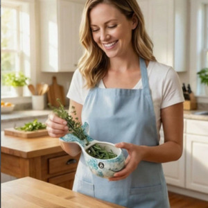 Blue Whale Vanilla Peeling Bowl With Container For <b>Fruit</b> <b>Vegetable</b> <b>Tools</b> Hand Wash Only - Product Image 1