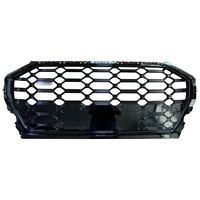 Grille avant supérieure noire brillante modifiée pour Audi Q5 2021-2025, style nid d'abeille SQ5, nouvelle, directement de l'usine