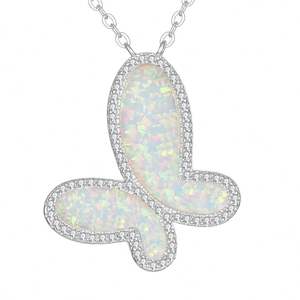 Collar de circón 925 colgante exquisito con cadena de plata regalo de mujer - Product Image 6