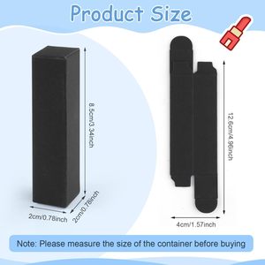 Boîte à rouge à lèvres <span class=keywords><strong>en</strong></span> papier kraft, boîtes rectangulaires pour baume à lèvres, emballage pour flacon d'huile essentielle, organisateur pour le rangement des échantillons de maquillage - Product Image 3