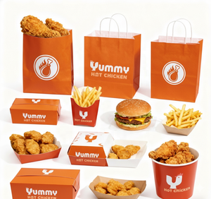 Cajas de Papel para Comida Callejera, Impresión Personalizada, para Papas Fritas, Pollo Frito, Hamburguesas, Pescado y Aperitivos, para Comida Rápida - Product Image 4