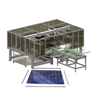 Machine de protection de l'environnement Machine de recyclage de panneaux solaires photovoltaïques entièrement automatique Ligne de production