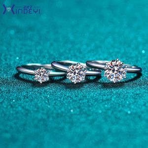 Anillos de Joyería Fina, Plata de Ley 925, Moissanita Solitaria, Corte Redondo, Minimalista, Elegante, Clásico y Atemporal - Product Image 2