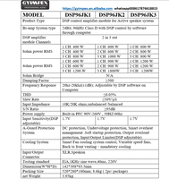Module d'amplificateur de classe D, module d'amplificateur DSP, 2 entrées 3 sorties, 400W+800W, amplificateurs actifs pour caisson de basses, modules d'amplificateur pour système audio