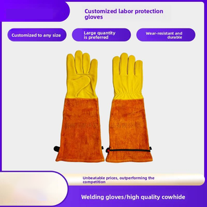 Gants <span class=keywords><strong>de</strong></span> soudage en cuir <span class=keywords><strong>de</strong></span> mouton pour soudeurs, isolants thermiques, résistants à la chaleur à l'arc d'argon, résistants à l'usure, gants <span class=keywords><strong>de</strong></span> sécurité au travail - Product Image 5