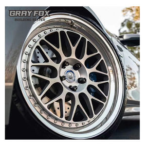 GRAYFOX - Juego de 2 Rines Forjados Personalizados para Autos de Carreras, 17, 18 y 19 Pulgadas, 5x120, 5x130, para Tesla, Benz, BMW, Porsche, <span class=keywords><strong>Lamborghini</strong></span> - Product Image 2