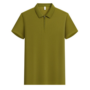 เสื้อโปโลแขนสั้นสีพื้นผ้าโพลีเอสเตอร์ผ้าอ๊อกซ์ฟอร์ดสวมใส่ทุกวันชุดทำงานชุดยูนิฟอร์มร้านอาหารบาร์ - Product Image 1