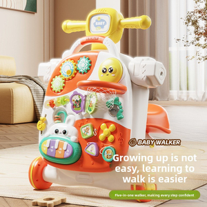 Andador Plegable 4 en 1 para Bebés con Música, Diseño Antivuelco, Altura Ajustable - Capacidad de Carga de 10 kg para Bebés de 0 a 12 Meses, Juguete de Aprendizaje - Product Image 4