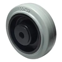 3 4 5 6 8 Inch blue Elastic rubber wheel non-marking PA wheel core 68 shore A hardness high load