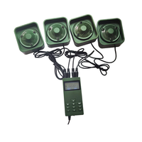 Appeloir à oiseaux de chasse avec 4 haut-parleurs étanches IP65 de 50W 150dB, 200 voix, lecteur MP3 4 canaux, 12-24V, taille mini universelle
