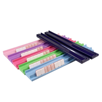 Handgefertigter, gewellter magnetischer Mahjong-Schieber, Hochglanz-Holzständer-Set, langlebig, für 4 Spieler, tragbare magnetische Schieber für Feiertagspartys