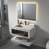 Offre Spéciale lampe à induction bassin personnalisé couleur rock board bassin ensemble pour vanités de salle de bain