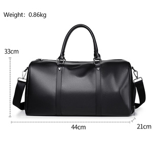 Tas jinjing saku basah kulit PU kualitas tinggi tas perjalanan tas ransel duffel tahan air Overnight weekender kebugaran desainer Bisnis - Product Image 5