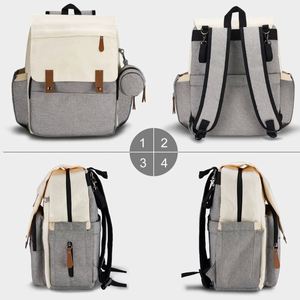 Sac à langer BSCI avec matelas à langer portable, étui à sucettes et sangles pour poussette - Product Image 2