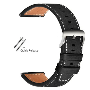Correa de Cuero de 20mm 22mm para Samsung Galaxy <span class=keywords><strong>Watch</strong></span> 7 6 5 4 3, para Huawei <span class=keywords><strong>WATCH</strong></span> 5 4/GT6 Pro <span class=keywords><strong>GT</strong></span> <span class=keywords><strong>Runner</strong></span> 2, Repuesto de Correas para Reloj de Pulsera - Product Image 5