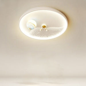 Lumière de <span class=keywords><strong>chambre</strong></span> d'astronaute spatial, télécommande, variateur d'intensité, luminaire de <span class=keywords><strong>chambre</strong></span> Kis, 50 cm, 45 W, protection des yeux, plafonnier LED - Product Image 3