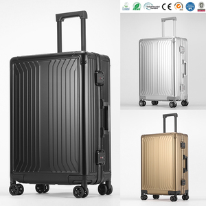 Maleta de Aleación de Aluminio y Magnesio con Patrón Personalizable, 20/24/28 Pulgadas, <span class=keywords><strong>Cierre</strong></span> de Clip, Maleta con Ruedas y Candado <span class=keywords><strong>TSA</strong></span> - Product Image 1