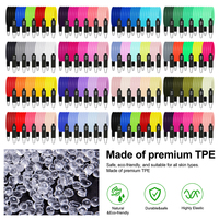 Set de Bandas de Resistencia Elásticas de TPE Multiestilo, Tubos de Entrenamiento de Fuerza para Gimnasio en Casa, Ejercicio de Cuerpo Completo, Personalizable