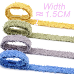 WEGOODZF, cordones personalizados de 15mm de ancho, planos, coloridos, suaves y peludos, cordones de zapatos esponjosos de felpa de alta calidad, cordones suaves deportivos informales - Product Image 2