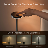 Lampe de table LED sans fil rechargeable à piles, ambiance créative, vente chaude, best-seller, pour chambre à coucher, café, bureau