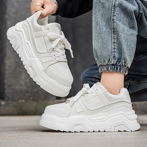 Top Quality New Designer Luxury <strong>Shoes</strong> <strong>Black</strong> White Men Fashion <strong>Leather</strong> Rubber Chunky Casual <strong>Shoes</strong> Designer Trainer <strong>Shoes</strong> Men - Product Image 4