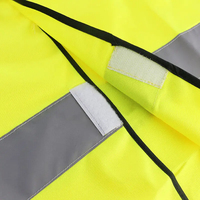Gilet de sécurité haute visibilité avec bandes réfléchissantes |   Couleur Jaune Néon |   Fermeture éclair sur le devant |   pour les situations d'urgence, la construction et la sécurité