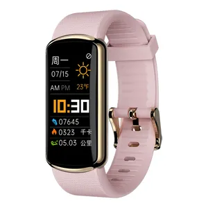D4 kordon akıllı saat spor izci nabız monitörü IP68 su geçirmez spor bilezik aktivite izci Smartwatch bileklik