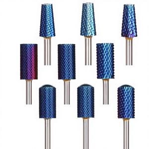 Juego de brocas de carburo para uñas con corte transversal para limpieza de cutículas, con motor sin escobillas, diamante, Tornado, barril cónico y para limado de carburo de tungsteno - Product Image 4