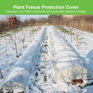 Couverture de protection contre <span class=keywords><strong>le</strong></span> gel pour plantes, toile anti-gel 10x30 pieds, couverture de jardin hivernale, bâche flottante pour rangs - Product Image 6