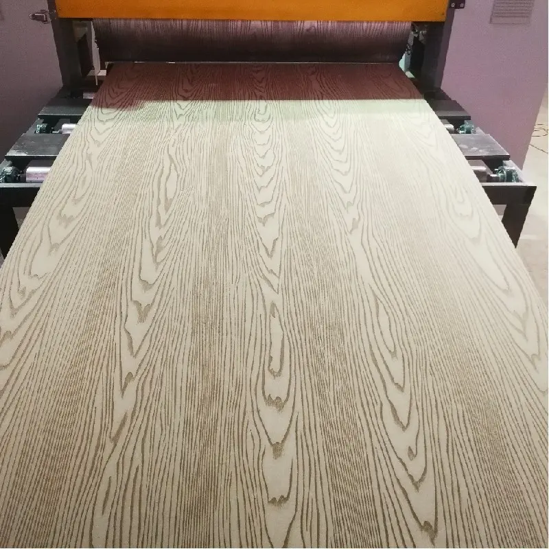 Machine de gaufrage de Texture de Grain de bois MDF/WPC/machine de gaufrage de grain de bois de plancher de porte