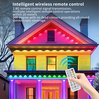 Lampes à points RGB intelligentes pour extérieur, étanches, pour décoration de jardin, fonctionnent avec une application, 200FT/150FT/100FT/50FT