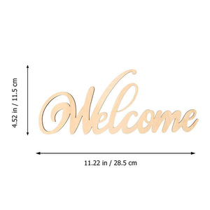 Panneau en <span class=keywords><strong>bois</strong></span> « Bienvenue à la maison », lettres en <span class=keywords><strong>bois</strong></span>, blocs de mots pour couronnes, artisanat, décoration murale et <span class=keywords><strong>porte</strong></span>. - Product Image 5