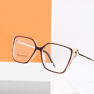 Monture de lunettes anti-lumière bleue TR87181 TR90 œil de chat 53-18-137 unisexe, lunettes de lecture au design tendance - Product Image 2