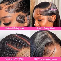 Perruque sans colle en cheveux humains ultra-lisses, avec dentelle frontale HD transparente, en cheveux vietnamiens bruts à cuticules alignées, vente en gros