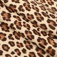 Cuir PU imprimé léopard en velours imitation coton 1,1 mm, résistant à l'abrasion, grain litchi imprimé pour sacs à main femme 9166-9168