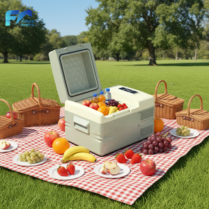 Refrigerador Portátil para Auto de Bajo Ruido, Equipo de Camping, 12V 110V, Refrigeración por Compresor, Mini Nevera Portátil, Compresor de 60W - Product Image 1