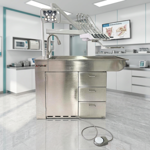 Unità di Trattamento Dentale Veterinario, Postazione Dentale All-in-One con Compressore d'Aria Silenzioso in Acciaio Inox 304 per Cliniche Veterinarie - Product Image 1