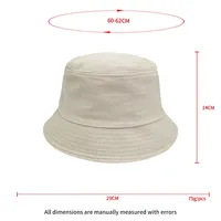 Chapeau seau pour femmes grand large bord extérieur doux coton couleur unie chapeaux Portable pliable casquette