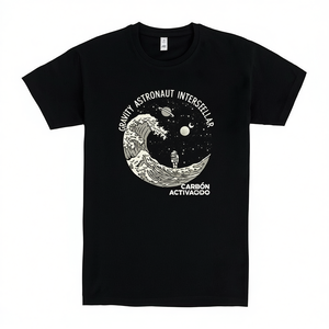 เสื้อยืดนักบินอวกาศแรงโน้มถ่วงอินเตอร์สเตลลาร์สีดำ สำหรับผู้ใหญ่ ไซส์ M - Product Image 2