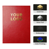 Carpeta Porta Diplomas de Cuero PU Azul Marino A4 con Logotipo Personalizado, Porta Certificados de Graduación, Porta Títulos para Premios Escolares y Universitarios
