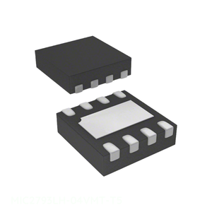 ชิ้นส่วนอิเล็กทรอนิกส์8 UFDFN แผ่นสัมผัส MIC2793LH-04VMT-T5การจัดการพลังงาน (PMIC) - Product Image 1
