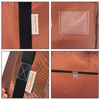 2PCS Tas Pindahan Lipat Ekstra Besar Warna Coklat 60L, Dapat Didaur Ulang, Hemat Tempat, Dilengkapi Ritsleting dan Pegangan, Kain Kompresi, Kapasitas 12kg