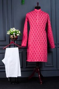 ชุดนอนผ้าฝ้ายแท้สำหรับผู้ชายแบบดั้งเดิมและเรียบง่ายสำหรับงานแต่งงาน - Product Image 3