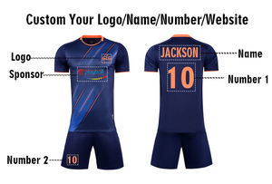 بدلة تدريب كرة قدم كلاسيكية، زي كرة قدم، طقم كرة قدم، ملابس كرة قدم بتصميم رياضي، قميص كرة قدم بتصميم قديم - Product Image 4