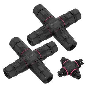 Connecteur CE/UL/SAA M20, câble d'alimentation 25A, type X, croisé, 3 voies, étanche IP68, connecteur de câble d'alimentation 3 broches pour éclairage de <span class=keywords><strong>jardin</strong></span> - Product Image 5