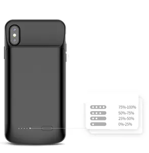 Aangepaste Logo Voor Iphone Power Case Backup Battery Charger Telefoon Case Voor Iphone 11 X, Xs Max Xr