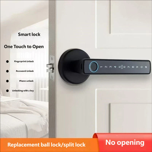 Serrures de porte intelligentes à empreintes digitales, entrée sans clé, serrure de porte électrique biométrique, contrôle à distance par application, serrure de porte intelligente Wifi - Product Image 2