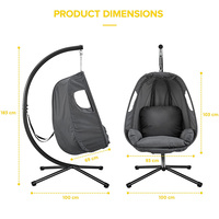 Fauteuil suspendu pour adultes - Fauteuil suspendu d'intérieur et d'extérieur pour chambre à coucher, salon ou terrasse